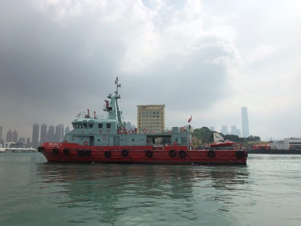 RescueRunner onboard Hong Kong Fire Depåartment Vessel